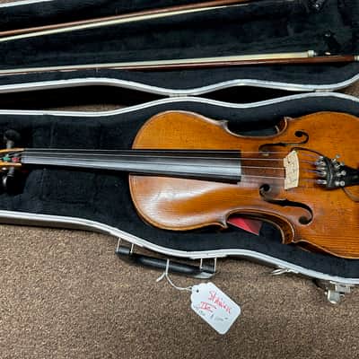 Used Ägidius Sebastian Klotz Fecit Mittenwald Vintage 4/4 full size Violin w/ hard case w/ Pickup image 2