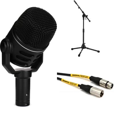 Electro-Voice ND46 Supercardioid Dynamic Instrument Microphone with Stand and Cable image 1