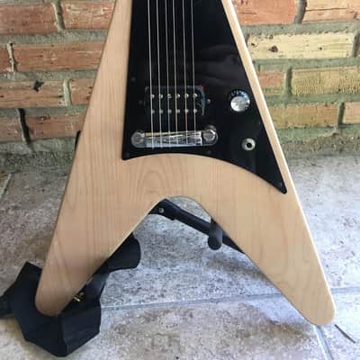 2011 GIBSON Melody Maker Flying V Guitar w/ Maple Body, Mahogany Neck, Natural Finish & Duncan JB! image 2