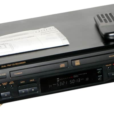 RCA CDRW140 CD-R Stand Alone Dual Tray CD Recorder & Player w/4x Dubbing VG Working Condition image 1
