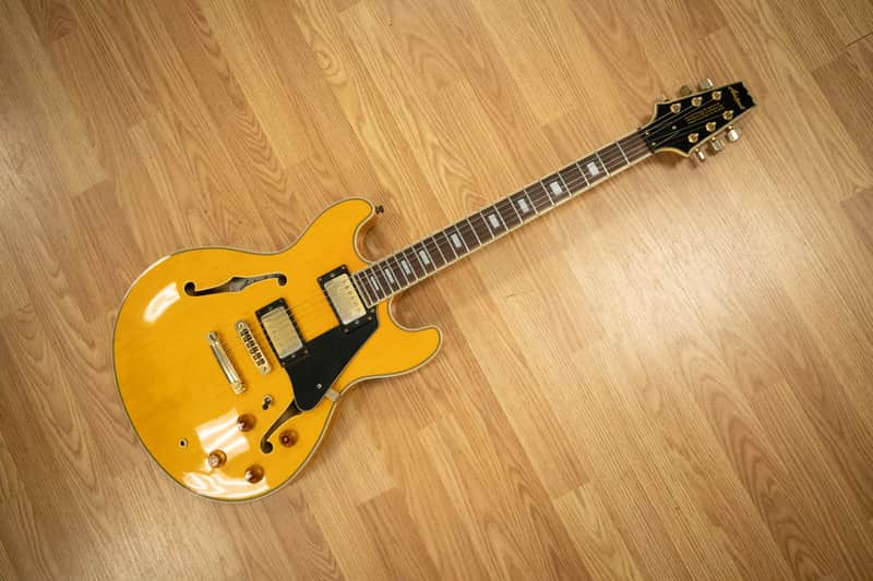 Aria Pro II TA-62 Semi-Hollow Electric Guitar w/ Case (Very Good