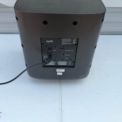 Polk Subwoofer Wired 50W Black Cube Plastic Home Speaker Sub image 2