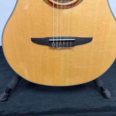 Used Yamaha NTX700 Solid Spruce Top Classical Acoustic-Electric Classical Guitar Natural image 11