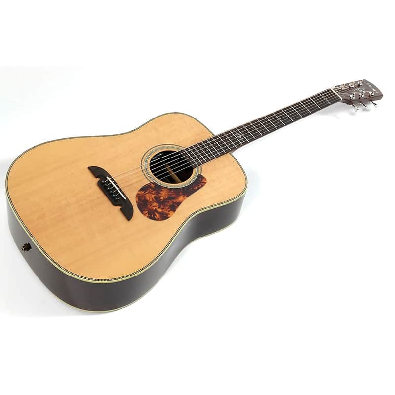 Alvarez MD70E Herringbone Dreadnought Acoustic-Electric Guitar Regular Natural image 1