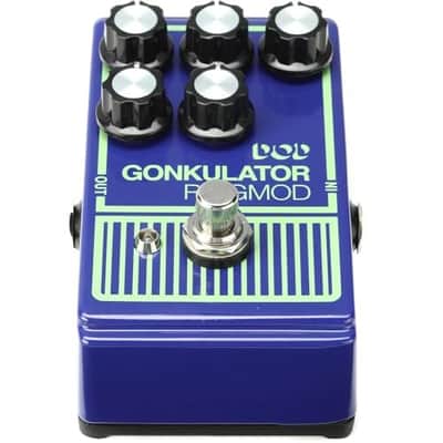 DigiTech Gonkulator Ring Modulator Effect Pedal Bundle w/ 2-Pack Strukture S6P48 Woven Right Angle Patch Cable, 12-Pack Guitar Pick and Liquid Audio Polishing Cloth image 6