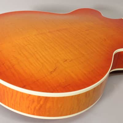 M. Campellone Standard 17" Amber Burst Hand Made Hollowbody w/OHSC image 14