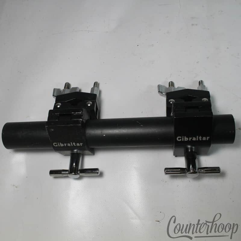 Gibraltar Drum Rack Tube 12x1.5"+2x Multi-Clamp Mounts Mounting Brackets Set Blk image 1