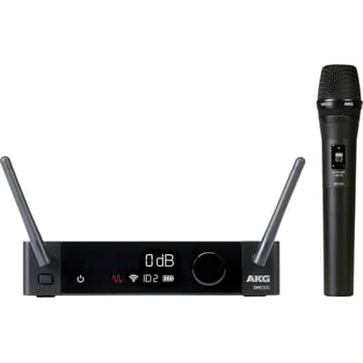 AKG Pro Audio DMS300 Digital Wireless Instrument Microphone System with SR300 Stationary Receiver and HT300 Handheld Microhone image 2