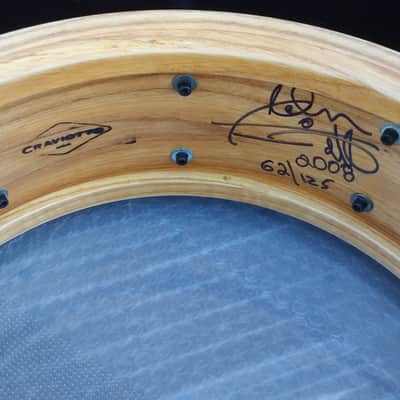 Craviotto Ash Solid Shell Snare Drum 2000 - Natural Ash image 2
