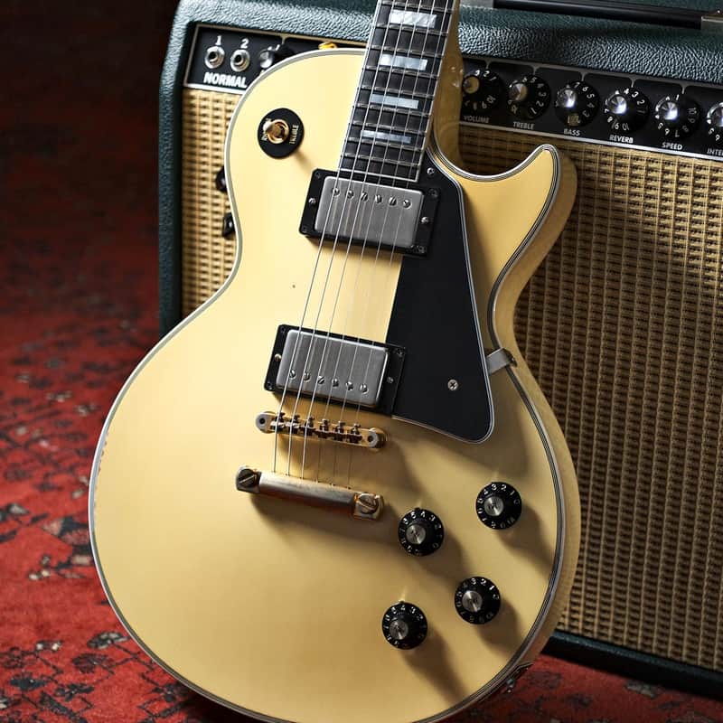 Gibson Custom Shop 74 Les Paul Custom Aged Classic White (Pre-Owned, 2019, EC+) #800039 image 1