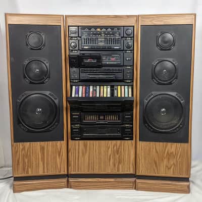 Vintage Soundesign 5863 Double Cassette Stereo System 1980's - 2x Tape Deck, AM-FM image 6