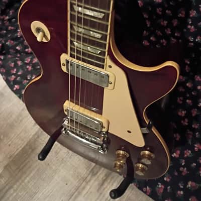 Gibson Les Paul Deluxe 30th Anniversary 2000 - 2001 Wine Red HH Rare image 5