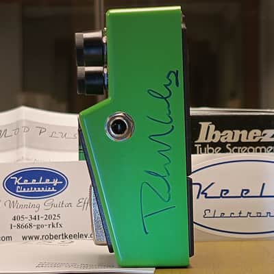 Ibanez TS9 Tube Screamer Keeley mod (Signed by Robert Keeley) image 3