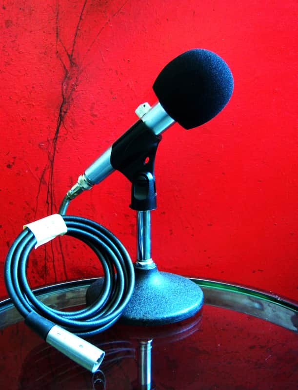 Vintage 1960's Shure PE585V dynamic cardioid microphone Hi Z w accessories PE585 585SA 585SAV # 2 image 1