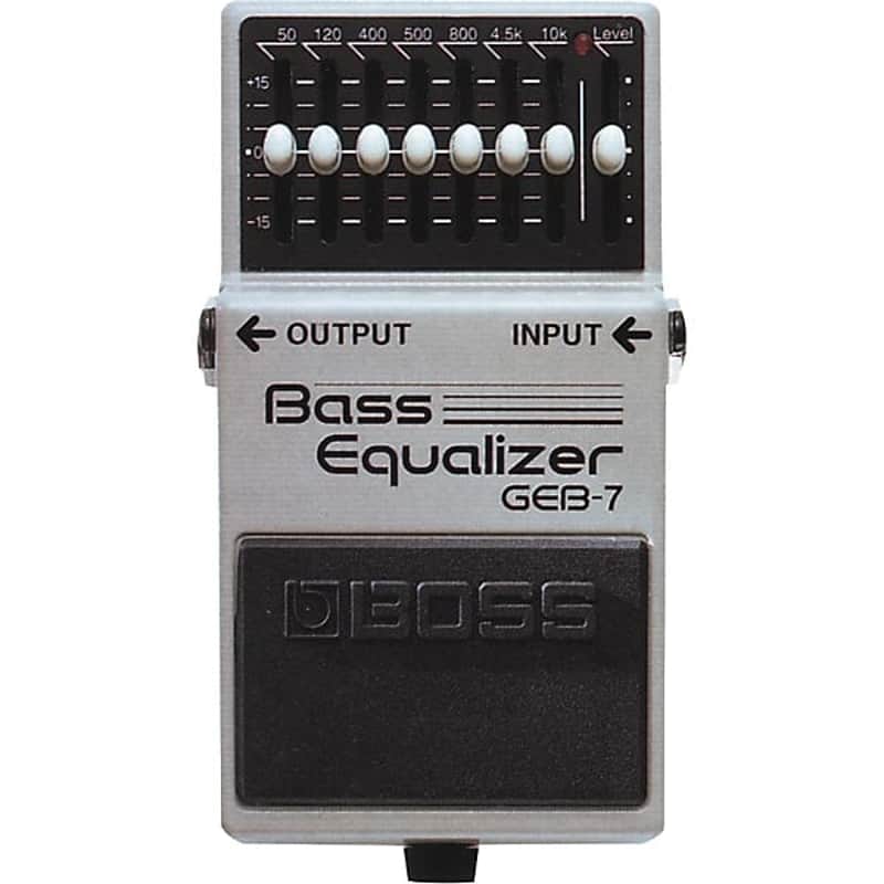 BOSS   GEB-7 Bass Equalizer Pedal 2024 - Silver & Black image 1