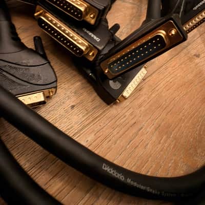 Lot of 4 - D'Addario Planet Waves PW-DB25 6 Foot Modular Snake System Core DB-25 Cables image 3
