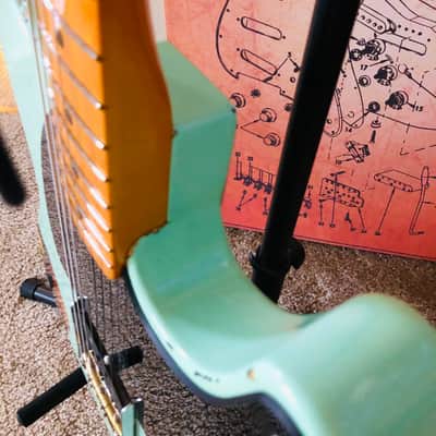 MJT/Fender Telecaster Esquire Aged Surf Green Nitro over 3-tone Sunburst image 12