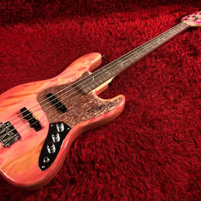 Rare Mint Momose MJ-SKR-SP21 / PH Electric Bass Jazz Bass Sakura pink 8 Limited Edition image 2