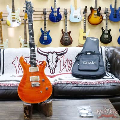 2023 Paul Reed Smith PRS Wild West Guitars Special Run CE 24 Painted Black Neck 57/08 Pickups Orange 7.10 LBS image 4