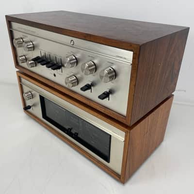 Luxman CL-350 & M-150 – Stereo Pre-Amplifier / Power Amplifier Set – Fully Recapped image 4