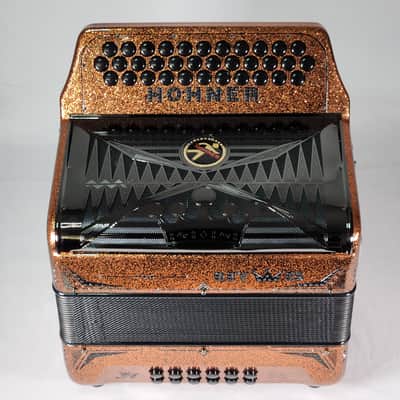 Hohner Anacleto Rey Especial Copper Sparkle GCF/SOL - Orange Sparkle image 3