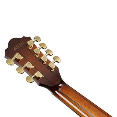 Ibanez AE3007FMH 7-String Acoustic Guitar - Tobacco Edge Burst High Gloss image 4