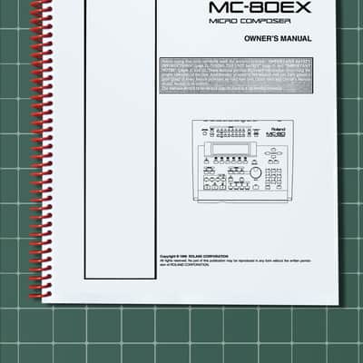 Roland MC-80 & 80EX — Owners Manual User Guide — 169 Pages — USA Made