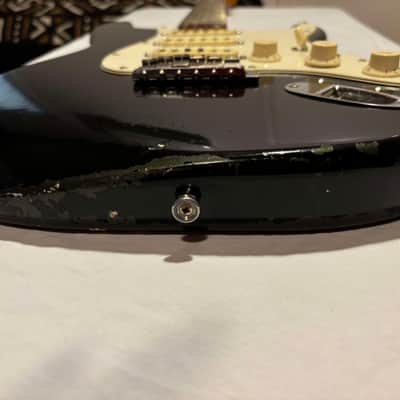 Fender Stratocaster 1965 - Factory-Original Black Over Charcoal Frost image 19