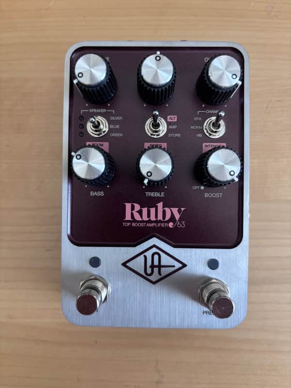 Universal Audio Ruby ’63 Top Boost Amplifier 2022 - Present - Ruby / Silver image 1