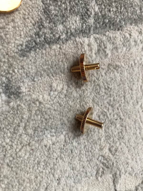 Gretsch Bar bridge Thumbwheels and posts image 1