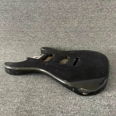 Black HH Electric Guitar Body with Tremolo Route image 6