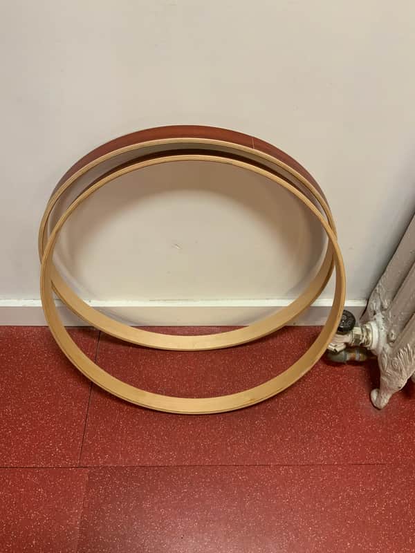 PDP 22" Maple Bass Drum Hoop 2020s - Pair image 1