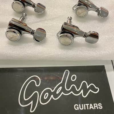 Godin #452354 Locking Tuners Set of 6 - SIX IN LINE Tuning Machine Heads image 1