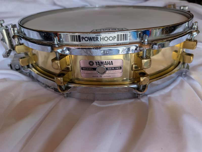 Yamaha SD-493 14x3.5" Brass Piccolo Snare Drum 1987-1996 - Brass image 1