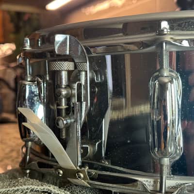 Slingerland No. 141 Festival Model 5x14" 8-Lug Chrome Over Steel Snare Drum with Rapid Strainer 1973 - 1979 - Chrome image 3