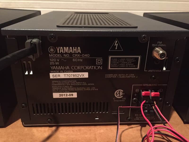 Yamaha CRX-040 CD Player iPod Dock Micro Portable USB Stereo