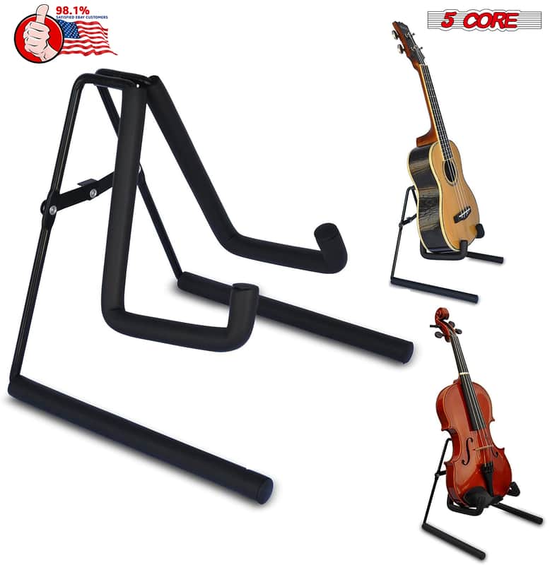 5 Core Ukulele Stand A Frame Metal Body w Soft Padded Arms Support Banjo Ukuleles Mini Guitar Violin image 1