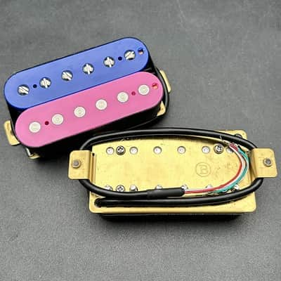 Blue and Purple Set Guitar Neck and Bridge Humbucker Pickups Set image 2