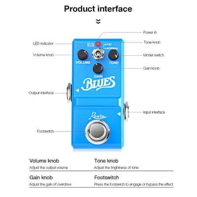 Rowin Blues Overdrive Sweet n Wild Blues-breaker Marshall tone LN-321 NANO Holiday Special $27.80 image 4
