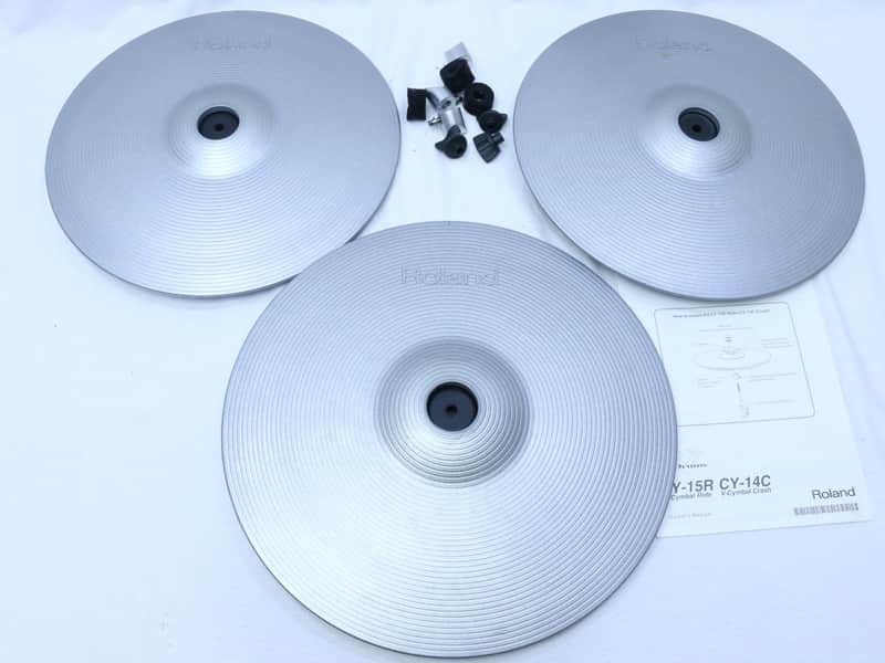 Roland THREE PACK CY14SV + CY15SV Crash Ride V-Cymbal V Drum CY
