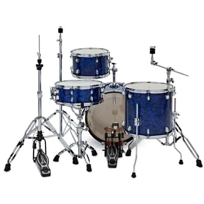 Premier Artist Heritage Series 18" Four-Piece Birch Drum Shell Pack Blue Pearl PAH18-4SPBPW image 10