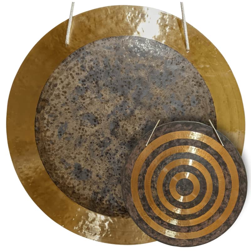 32" (A1+40) Solar Eclipse Gong by Raven Sounds, Handmade Bronze Wind Gong, Free Mallet image 1