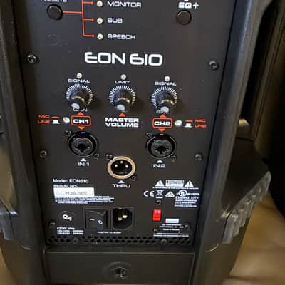 JBL EON610 2-Way 10” Powered Speaker 2010s -2020s Black image 6