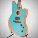 Fender Certified Pre-Owned American Acoustasonic Jazzmaster, Ocean Turquoise, Ebony Fingerboard (O10) (3213A)