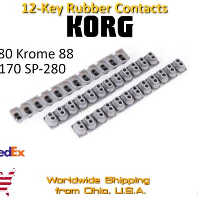 12-Key Rubber Contacts strip for KORG KROME 88 LP-180 SP-170 SP-280