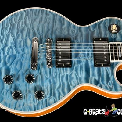 2025 Gibson Les Paul Custom 7A Quilt Top M2M Custom Shop Special Order ~ Ocean Blue image 1