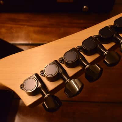 Kramer Japan Purple Burst ESP Custom Shop Original Floyd Rose George Lynch Banana Hockey Headstock image 14