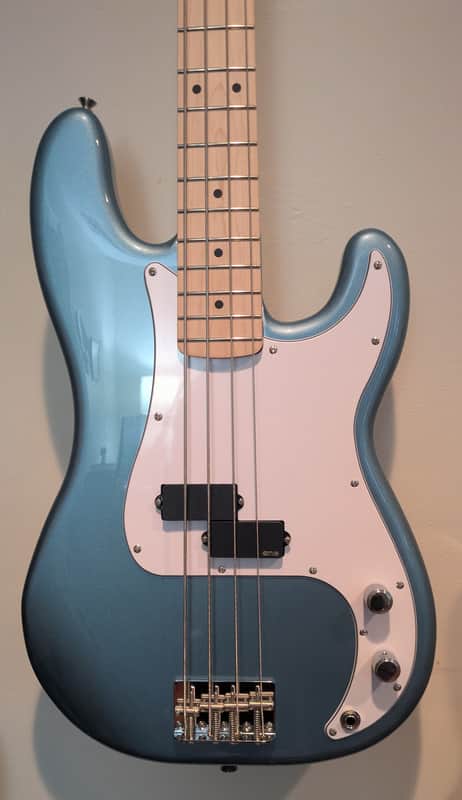 Fender Custom Player P-Bass (Tidepool) w/ Fender Jazz Neck & EMG Pickups image 1