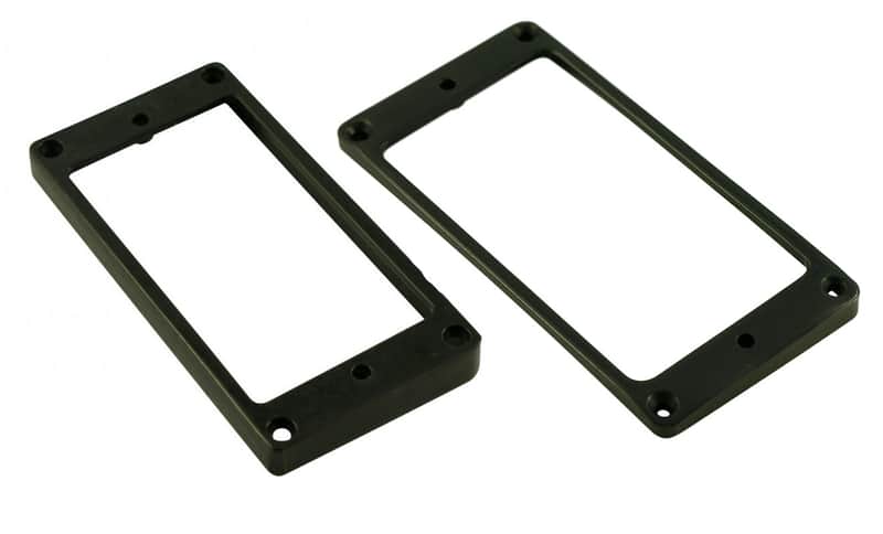 Arched Black Metal Humbucker Pickup Mounting Ring U.S. / Gibson image 1