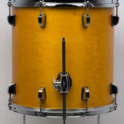 Ludwig USA 20/12/14" Neusonic Downbeat Outfit - VIDEO Satin Golden Slumbers w/ Maxwell Ludwig Rail image 17
